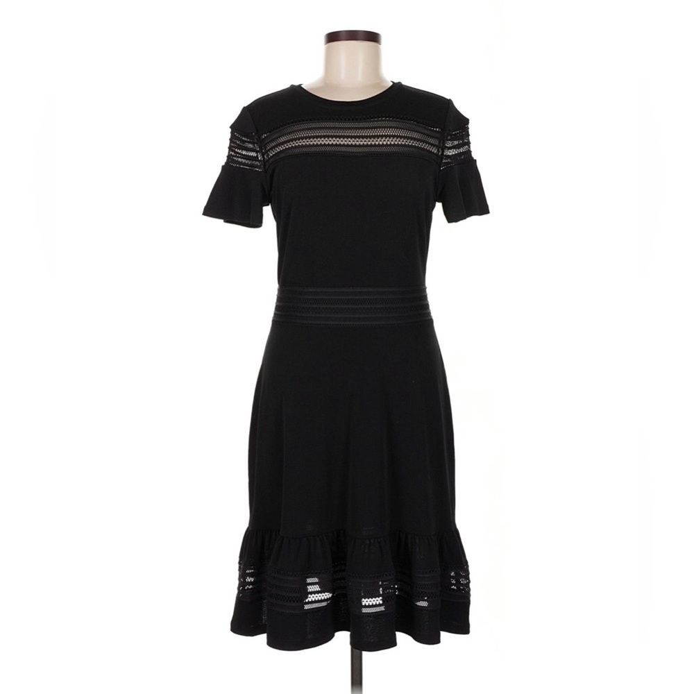 Michael Kors Black Ruffle Sleeve Dress